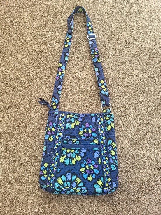 Vera Bradley Handbags - Vera Bradley Quilted Crossbody - Indigo Pop